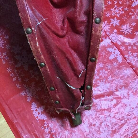 Bellows old wooden bellows with Scottish coat of arms baffle needs repair - Picture 5 of 7